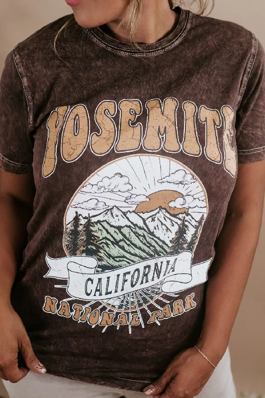 Yosemite National Park Graphic, Cocoa Bohemian Women's Free