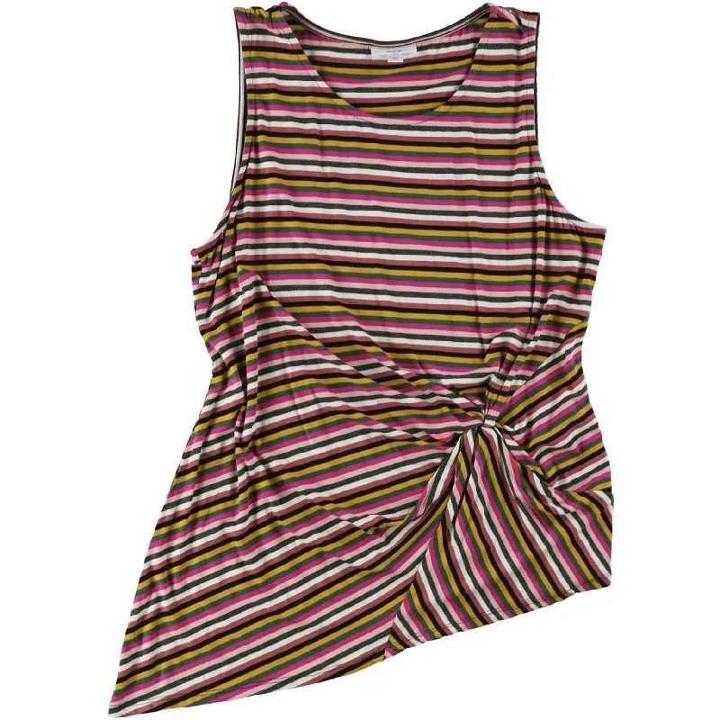 Bar Iii Womens Striped Twist Tank Top Unique Women's Upcycled