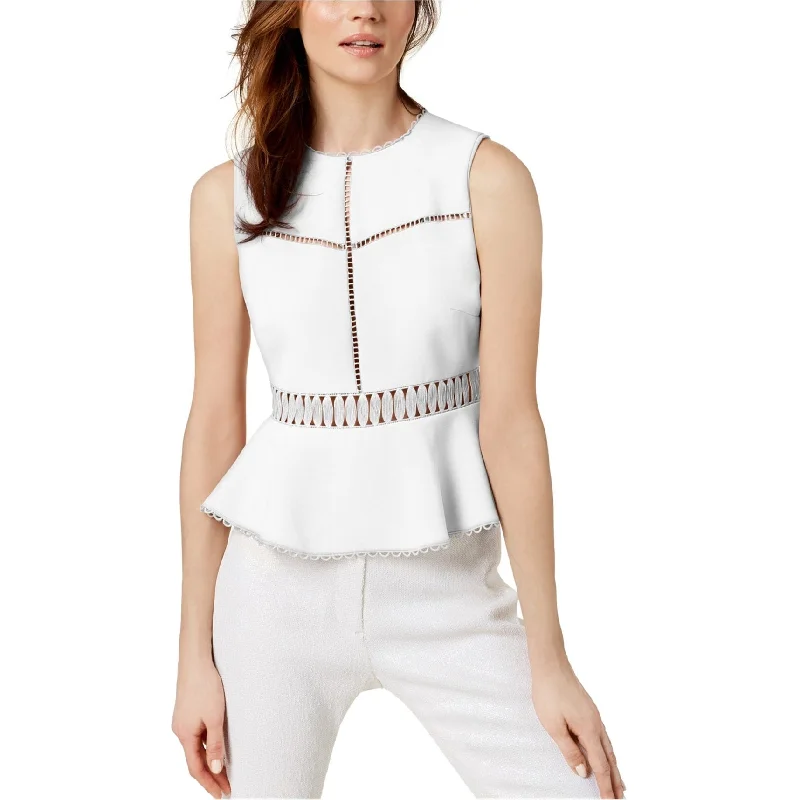Rachel Roy Womens Cutout Peplum Blouse Modern Women's Tech