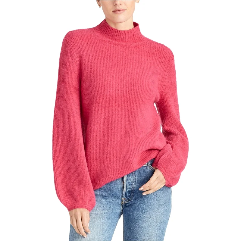 Rachel Roy Womens Ribbed Turtleneck Knit Sweater Edgy Women's Punk