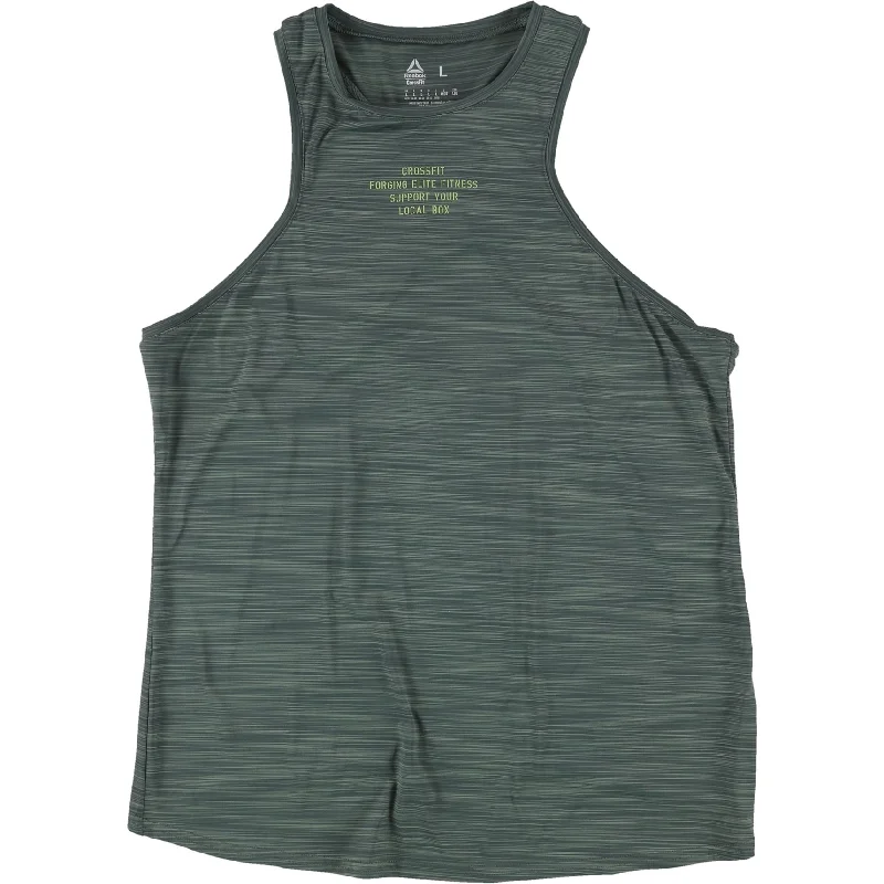 Reebok Womens CrossFit Forging Elite Racerback Tank Top, Green, Medium Streetwear Style for 