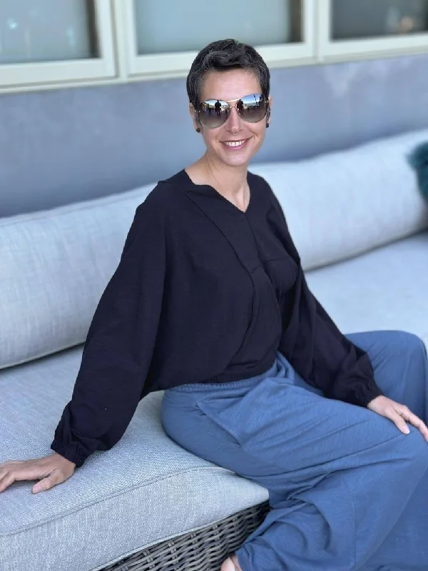 Long Sleeve Dolman Top Contemporary 