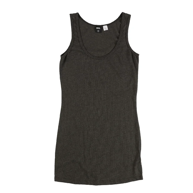 Bdg Womens Heathered Scoop Neck Tank Top Tough Women's Military - inspired