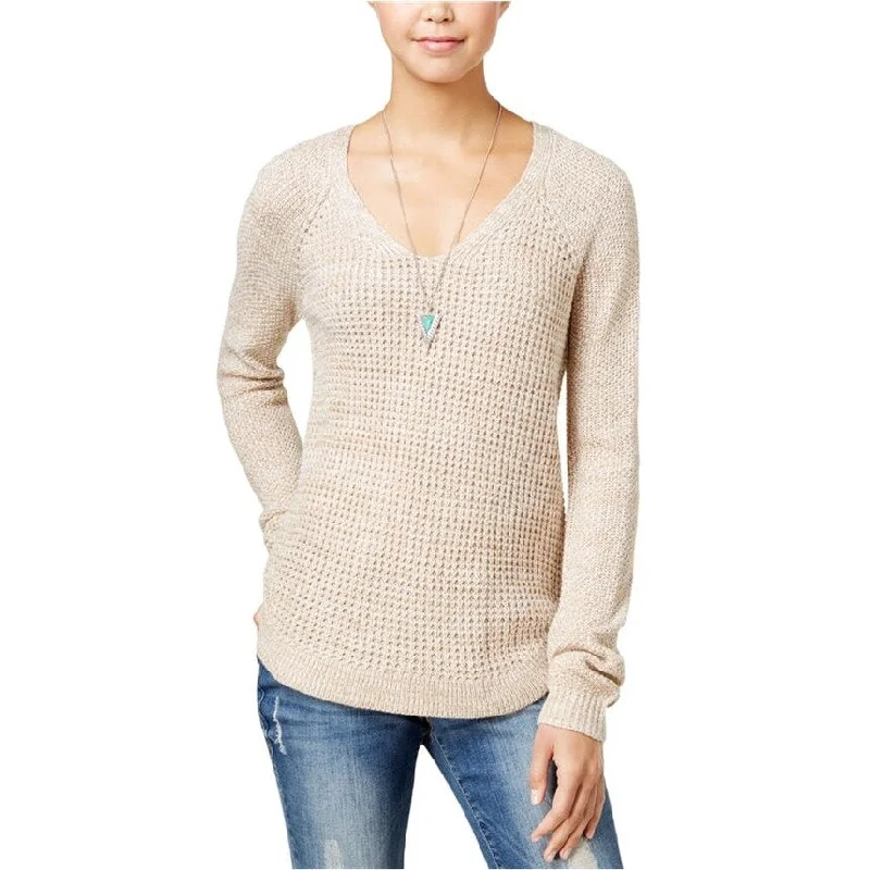 Freshman Womens Marled Pullover Sweater, Beige, Medium Relaxed Women's Beachy