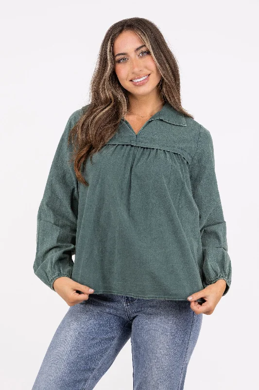 Perfect Pose Women's Baby Doll Knit Top Sophisticated Women's Tailored