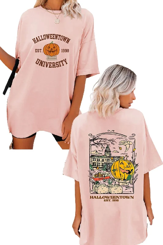 Halloween Town University Graphic T-shirt Athletic Women's High - 
