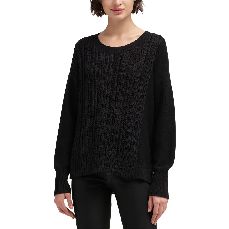 Dkny Womens Ribbed Pullover Sweater Dapper Women's Bow - adorned