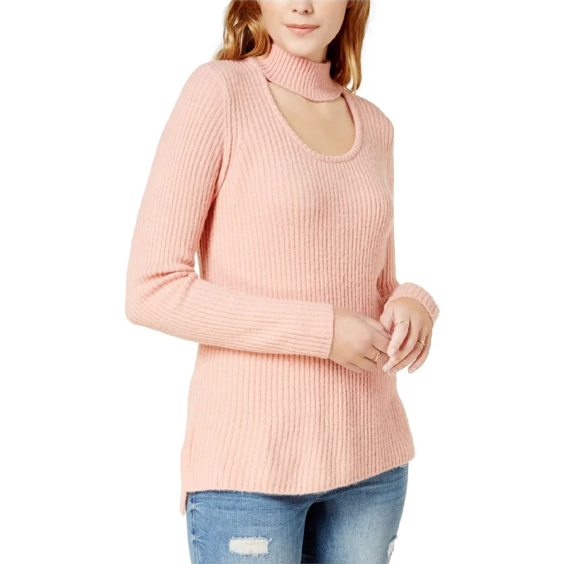Kensie Womens Ribbed Knit Choker Pullover Sweater Streetwear Style for 