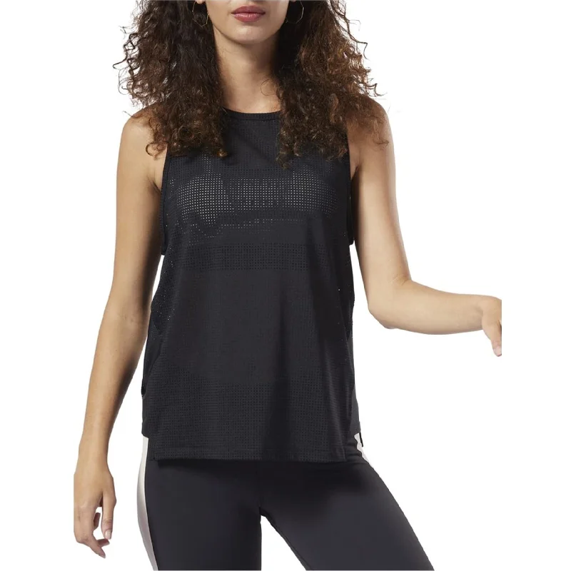 Reebok Womens Mesh Tank Top, Black, X-Small Artistic Women's Avant - 