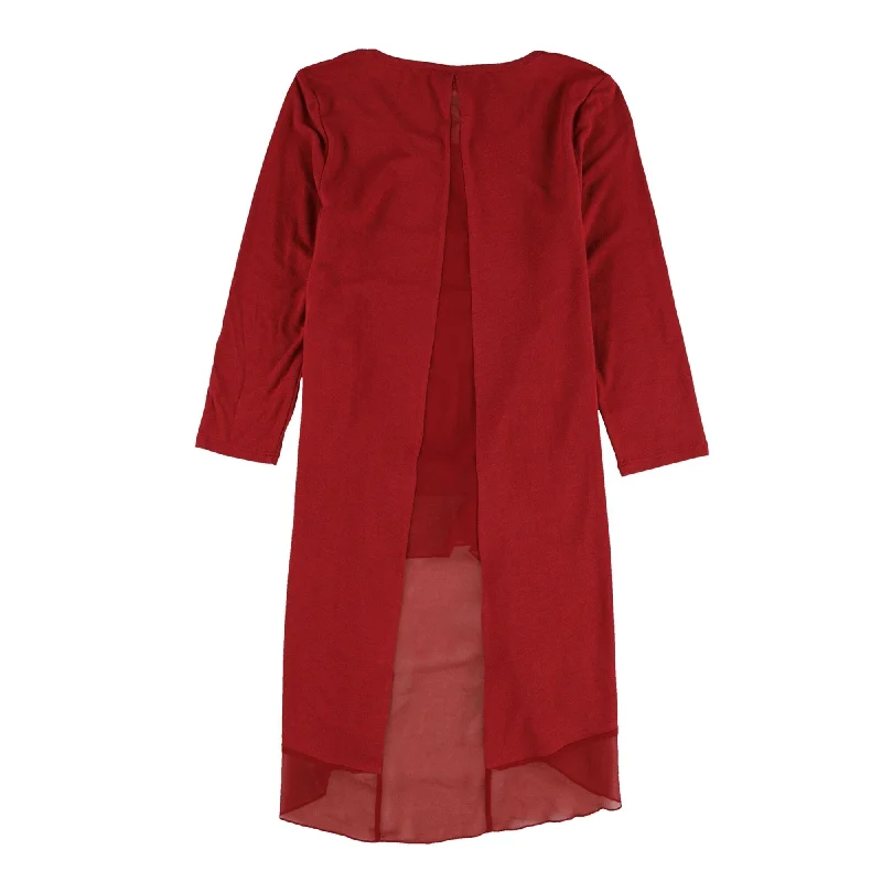 Bar Iii Womens Chiffon-Trim Tunic Blouse Gym
