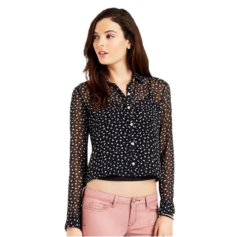 Aeropostale Womens Butterfly Woven Button Up Shirt Tough Women's Military - inspired Aeropostale Womens Butterfly Woven Button Up Shirt Tough Women's Military - inspired
