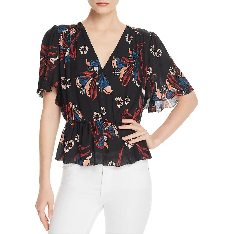 Joie Womens Bisma Peplum Blouse Sophisticated Women's Tailored