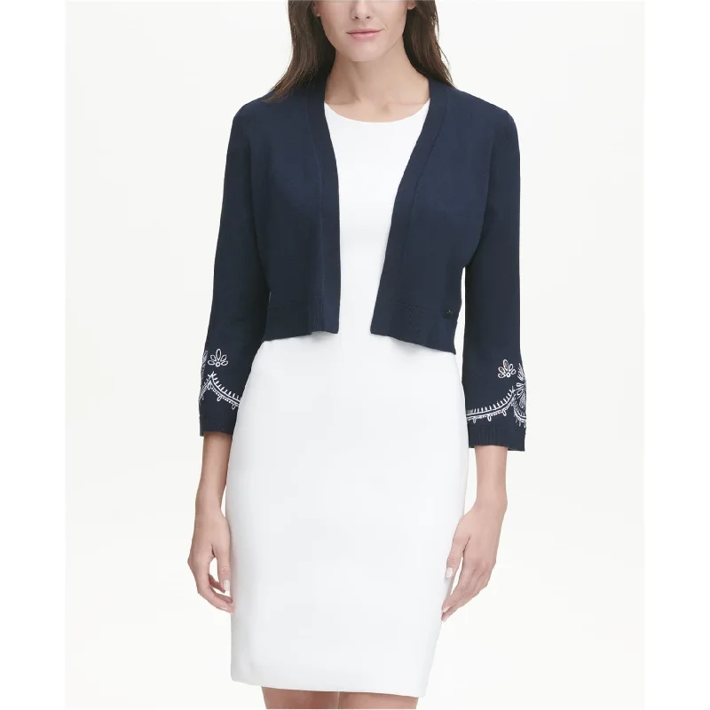Tommy Hilfiger Womens Embroidered Crop Cardigan Sweater, Blue, X-Large Dynamic Women's Moto Tommy Hilfiger Womens Embroidered Crop Cardigan Sweater, Blue, X-Large Dynamic Women's Moto