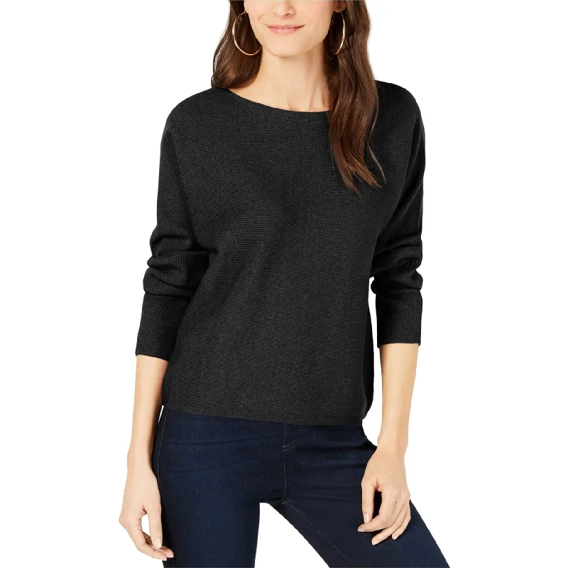 I-N-C Womens Dolman Pullover Sweater, Black, X-Large Geometric