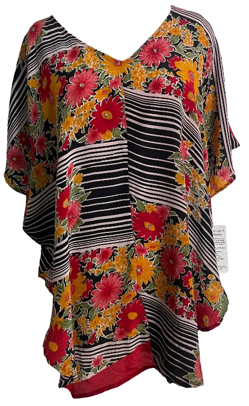 PRC5962 Avatar Pure Silk Waterfall Top Cozy Women's Winter