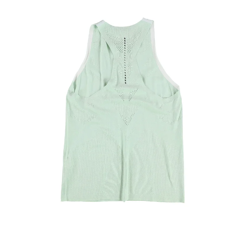 ASICS Womens Sensil Breeze Racerback Tank Top, Green, Medium Modern Women's 