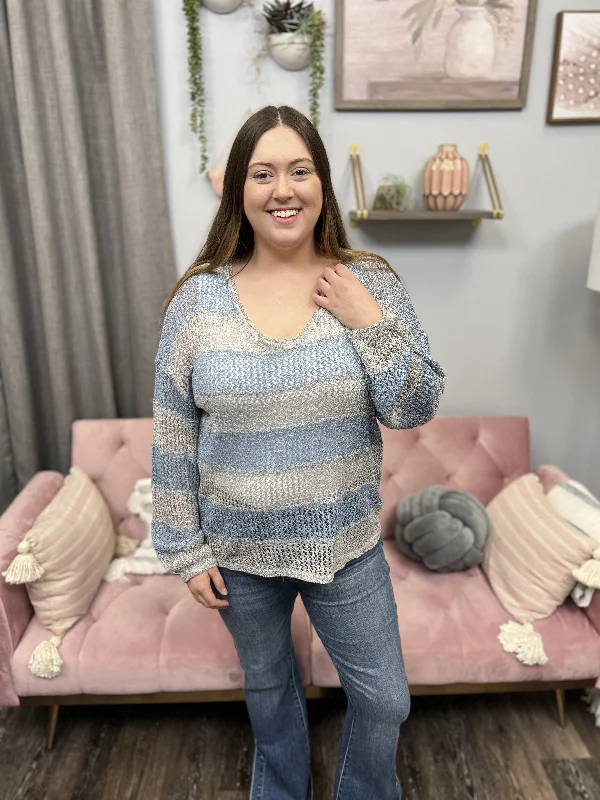 Said It All Women's Lightweight Sheer Layering Sweater Laid - back Women's Style
