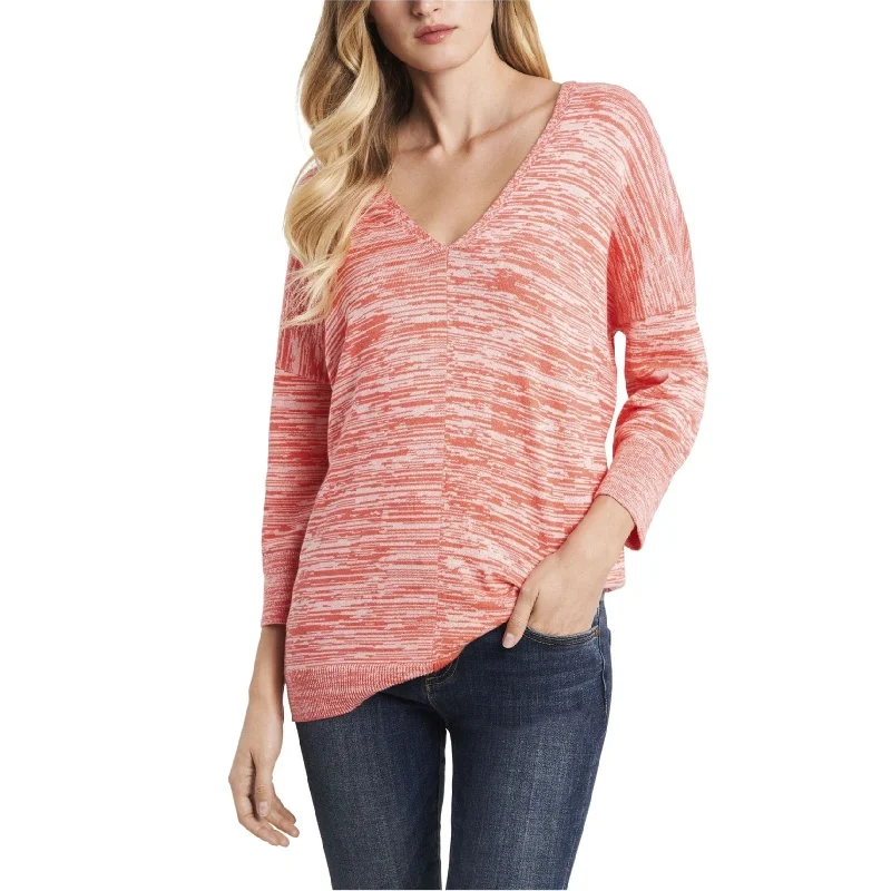 Vince Camuto Womens 2-Tone Pullover Sweater Monochromatic Office Style