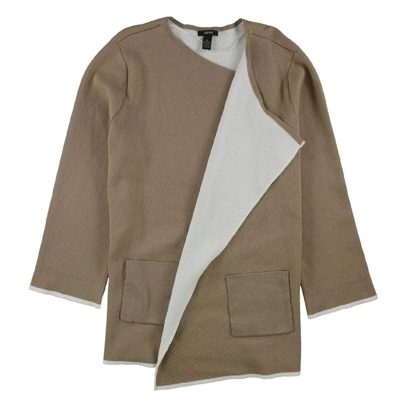 Alfani Womens Colorblocked Cardigan Sweater Feminine Women's Soft 