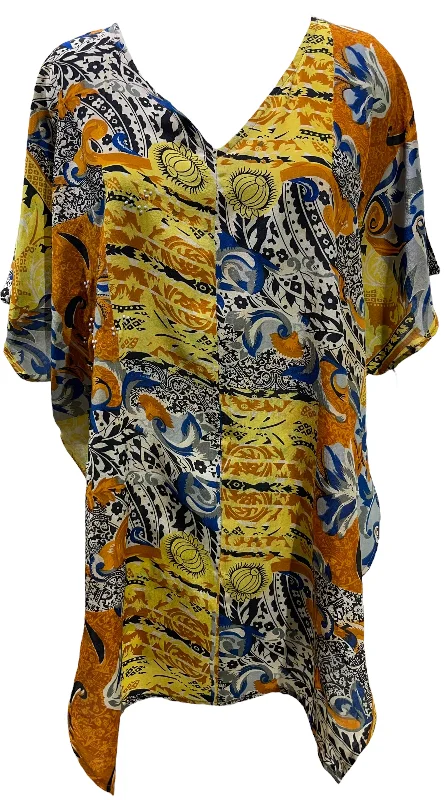 PRC5695 Avatar Pure Silk Waterfall Top Confident Women's Power
