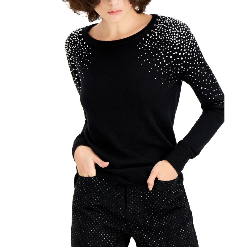 I-N-C Womens Embellished Pullover Sweater Tough Women's Military - inspired