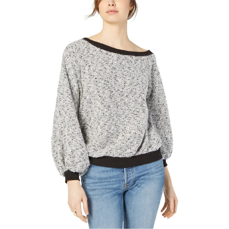 1.State Womens Speckled Pullover Sweater Streetwear Style for 