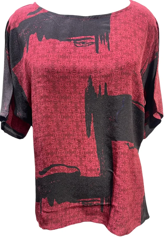 PRC5664 Avatar Pure Silk Side Slit Top Modern Women's 