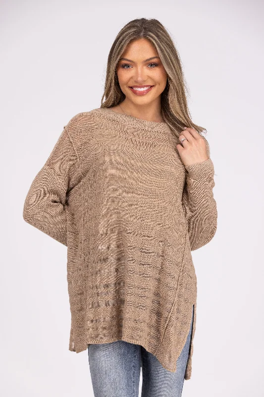 Run, Don't Walk Women's Oversized Layering Sweater Classic Women's Tweed