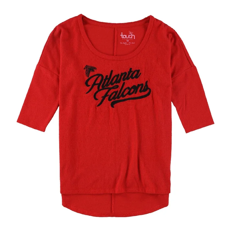Touch Womens Atlanta Falcons Pullover Sweater, Red, Medium Feminine Women's Soft 