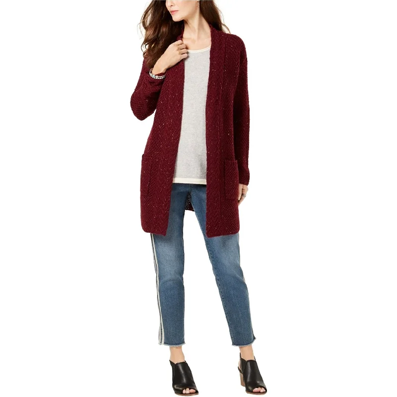 Style & Co. Womens Textu, Red, Medium Street