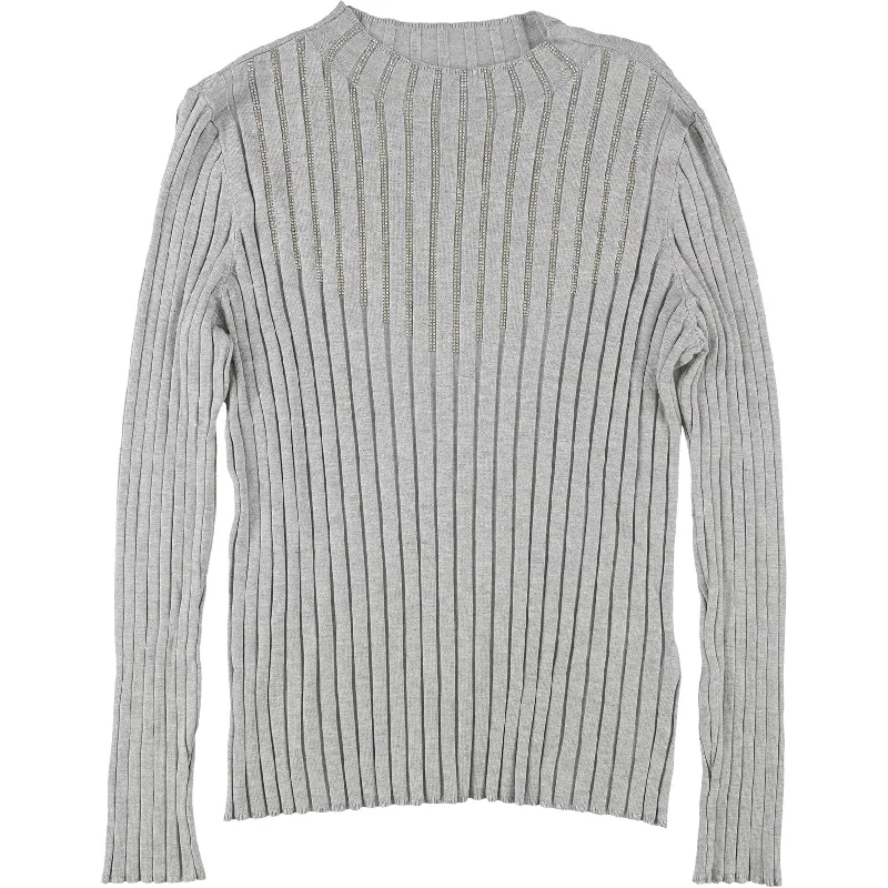 I-N-C Womens Embellished Pullover Sweater Cozy Women's Sherpa - lined