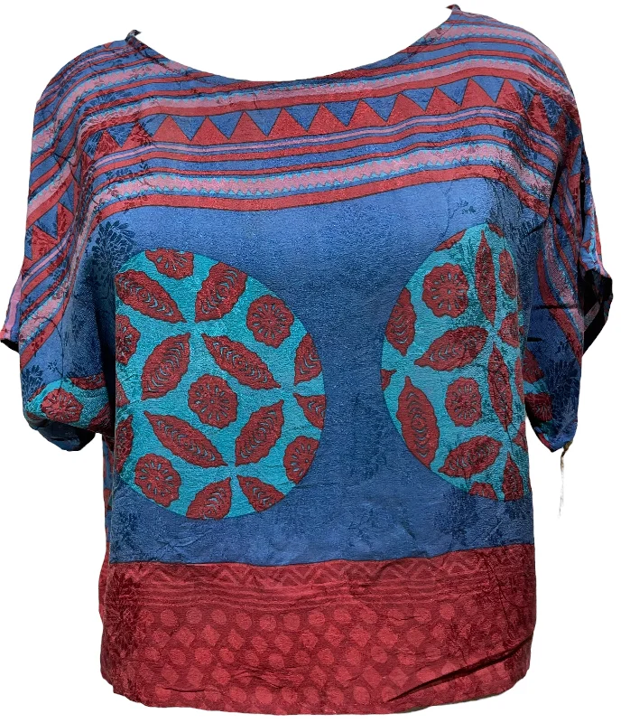 PRC3535 Avatar Pure Silk Boxy Top Adventure