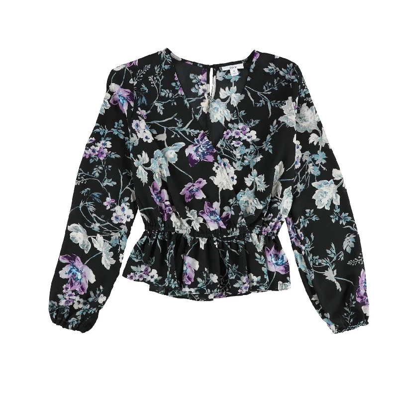 Bar Iii Womens Glamour Peplum Blouse Bold Women's Statement