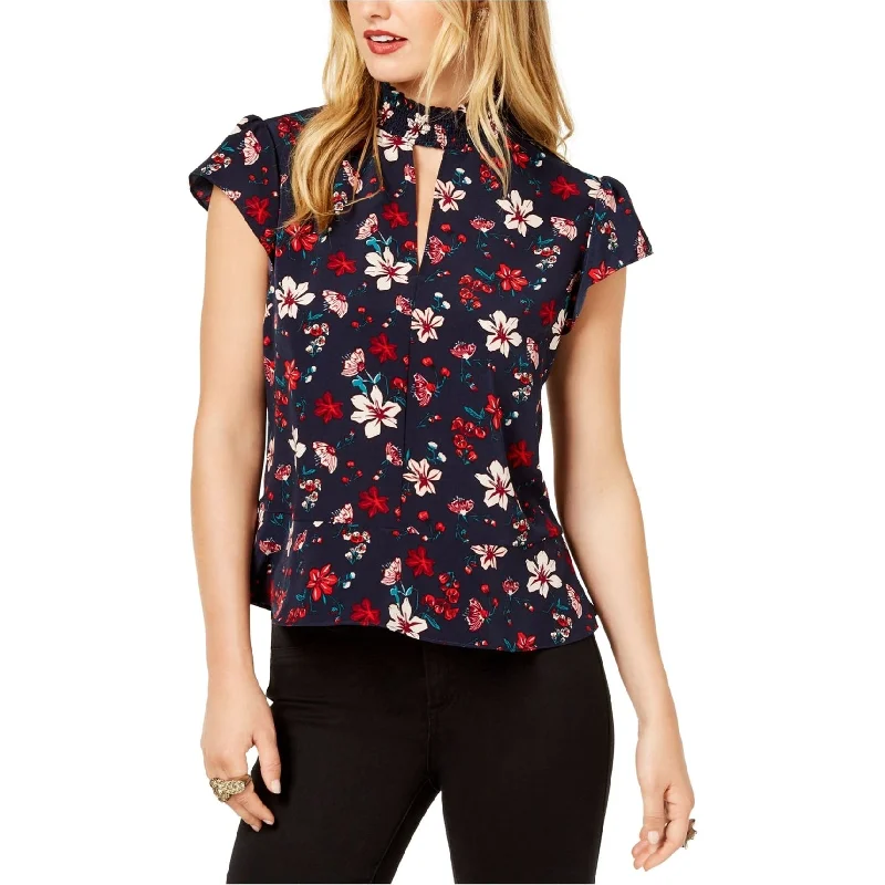 Rachel Zoe Womens Mockneck Peplum Blouse Modern Women's 