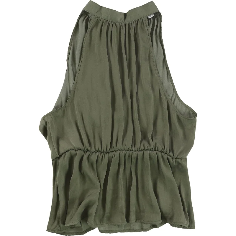 American Eagle Womens Tie Back Peplum Blouse, Green, Medium Bold Women's Animal Print American Eagle Womens Tie Back Peplum Blouse, Green, Medium Bold Women's Animal Print