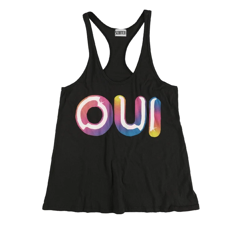 Scratch Womens Oui Racerback Tank Top Stylish Women's Neon