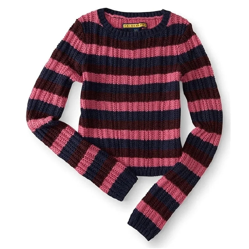 Aeropostale Womens Striped Knit Pullover Sweater, Blue, X-Small Artistic Women's Avant - 
