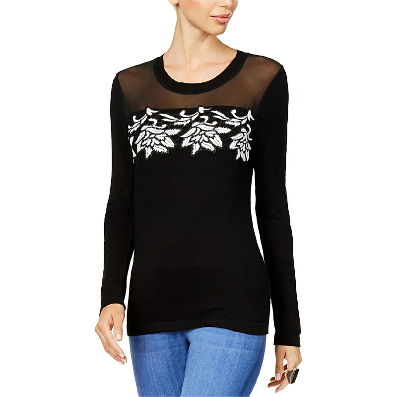 Thalia Sodi Womens Illusion Pullover Sweater garde