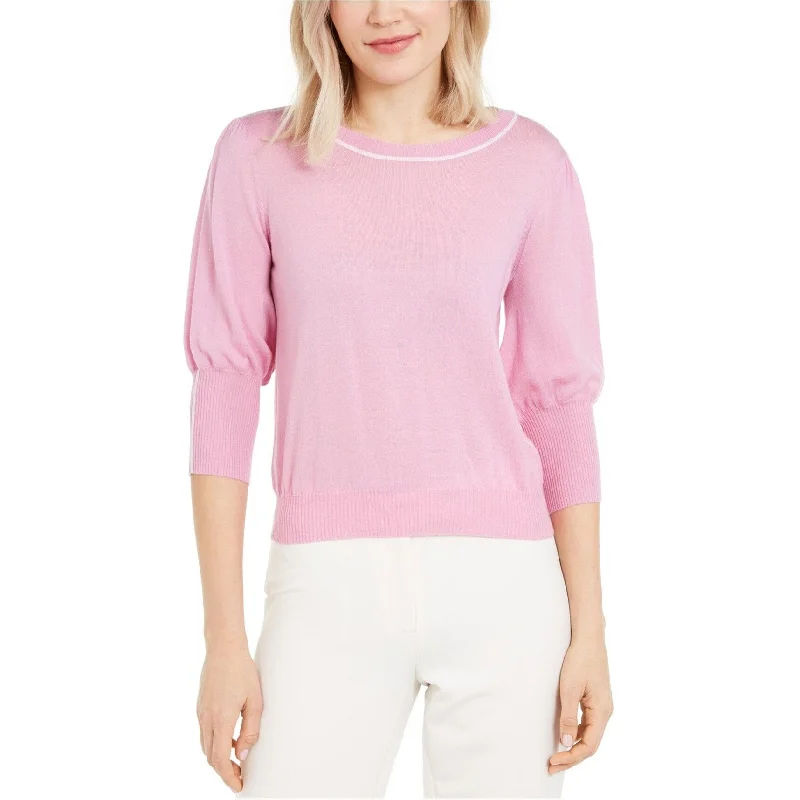 Marella Womens Solid Pullover Sweater, Pink, X-Large Luxurious Women's High -  end