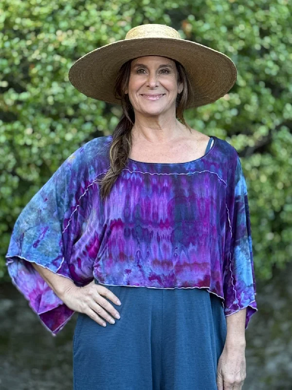 Ice Dye Poncho Top Adventure