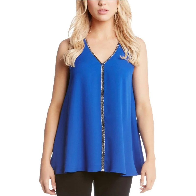 Karen Kane Womens Embellished Tank Top Stylish Women's Tropical 