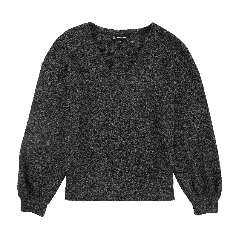 I-N-C Womens Criss-Cross Front Pullover Sweater Cool Women's Distressed