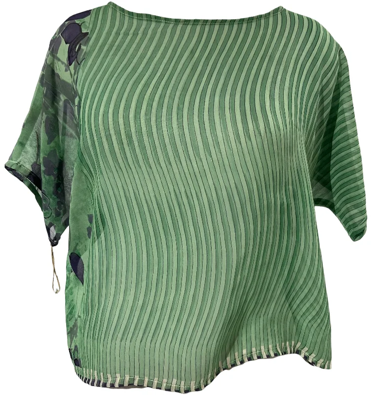 PRGM1533 Hymettus Sheer Avatar Pure Silk Boxy Top French