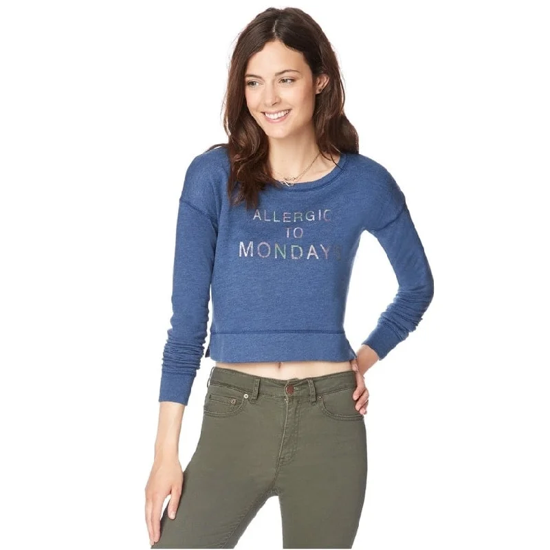 Aeropostale Womens Crop Pullover Sweater Gym