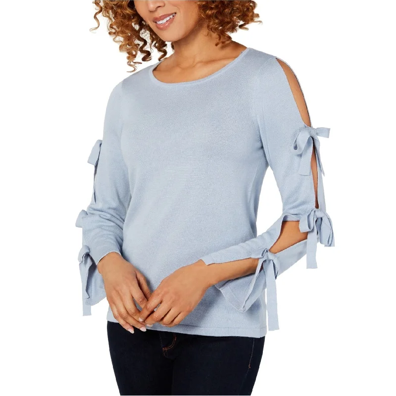 Cece Womens Split Bow Sleeve Pullover Sweater Country