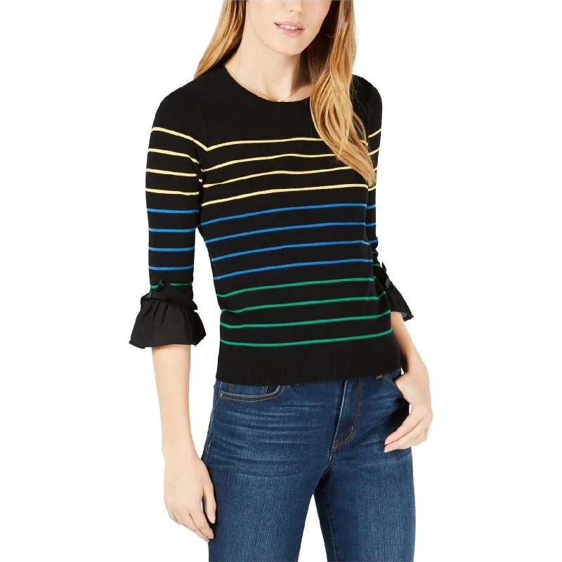 Maison Jules Womens Ruffled Cuff Pullover Sweater Trendy Women's Oversized