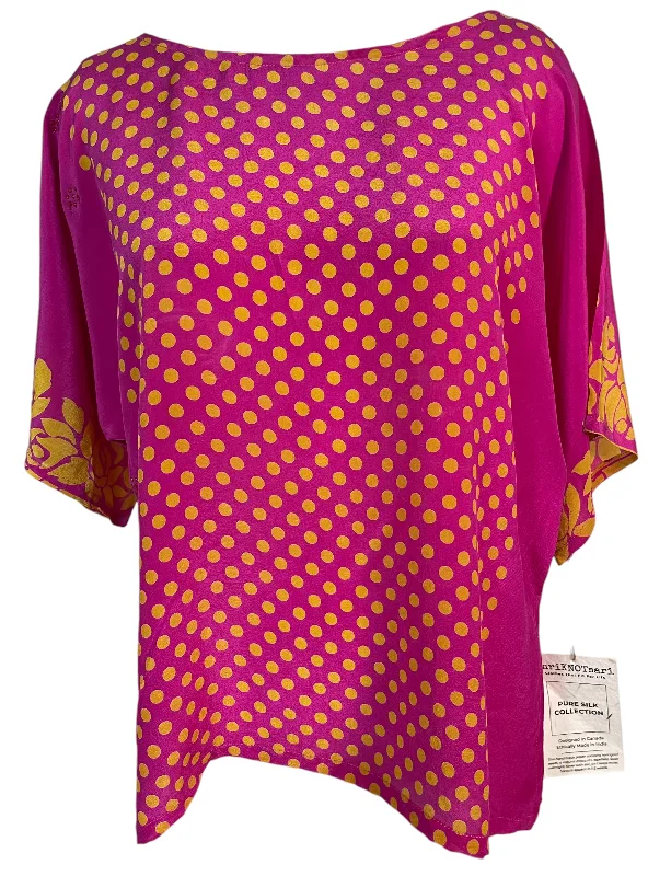 PRC5801 Avatar Pure Silk Side Slit Top Feminine Women's Style 