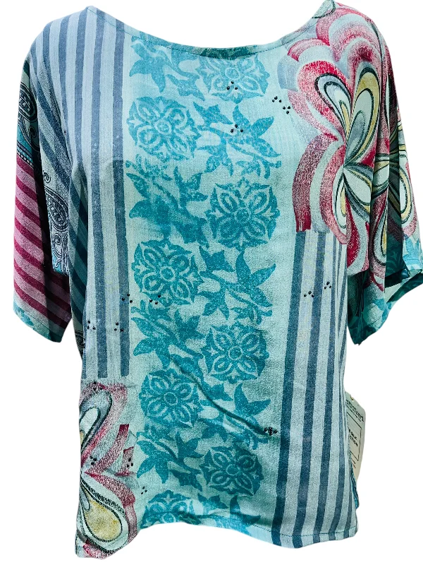 PRC5768 Avatar Pure Silk Side Slit Top Sporty Women's Tennis